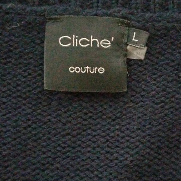 CLICHE COUTURE side zip sweater - Picture 5 of 6